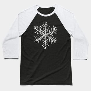 Vintage Snowflake T-Shirt Winter Holiday Gifts White Baseball T-Shirt